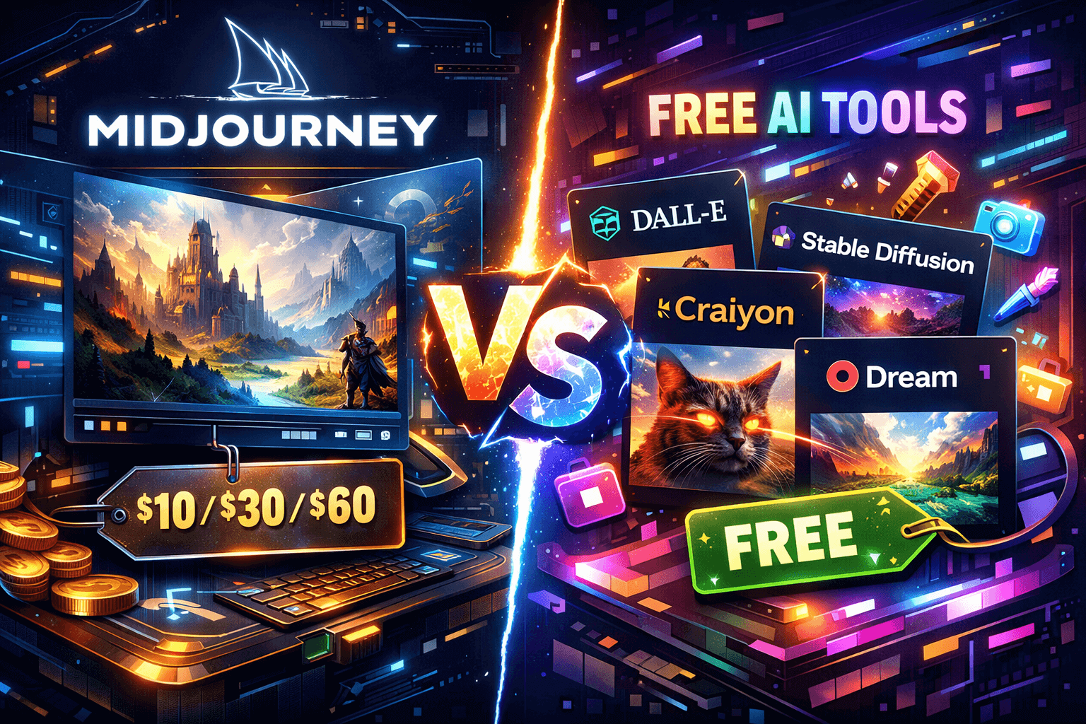 Midjourney ke 5 Best Free Alternatives (Free AI Image Tools)