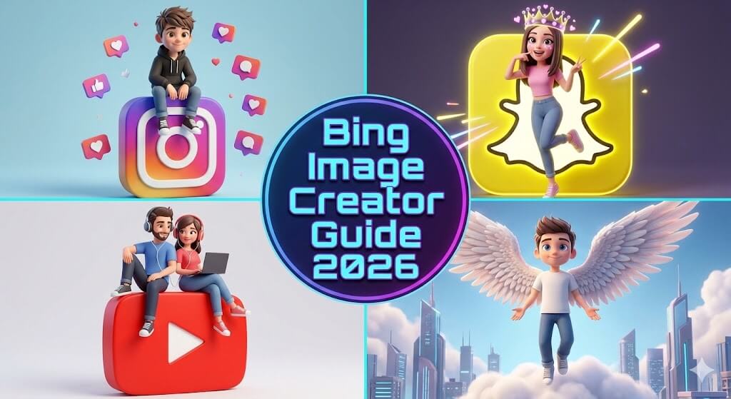 Bing Image Creator Se Photo Kaise Banaye? (3D Viral AI Prompts 2026)