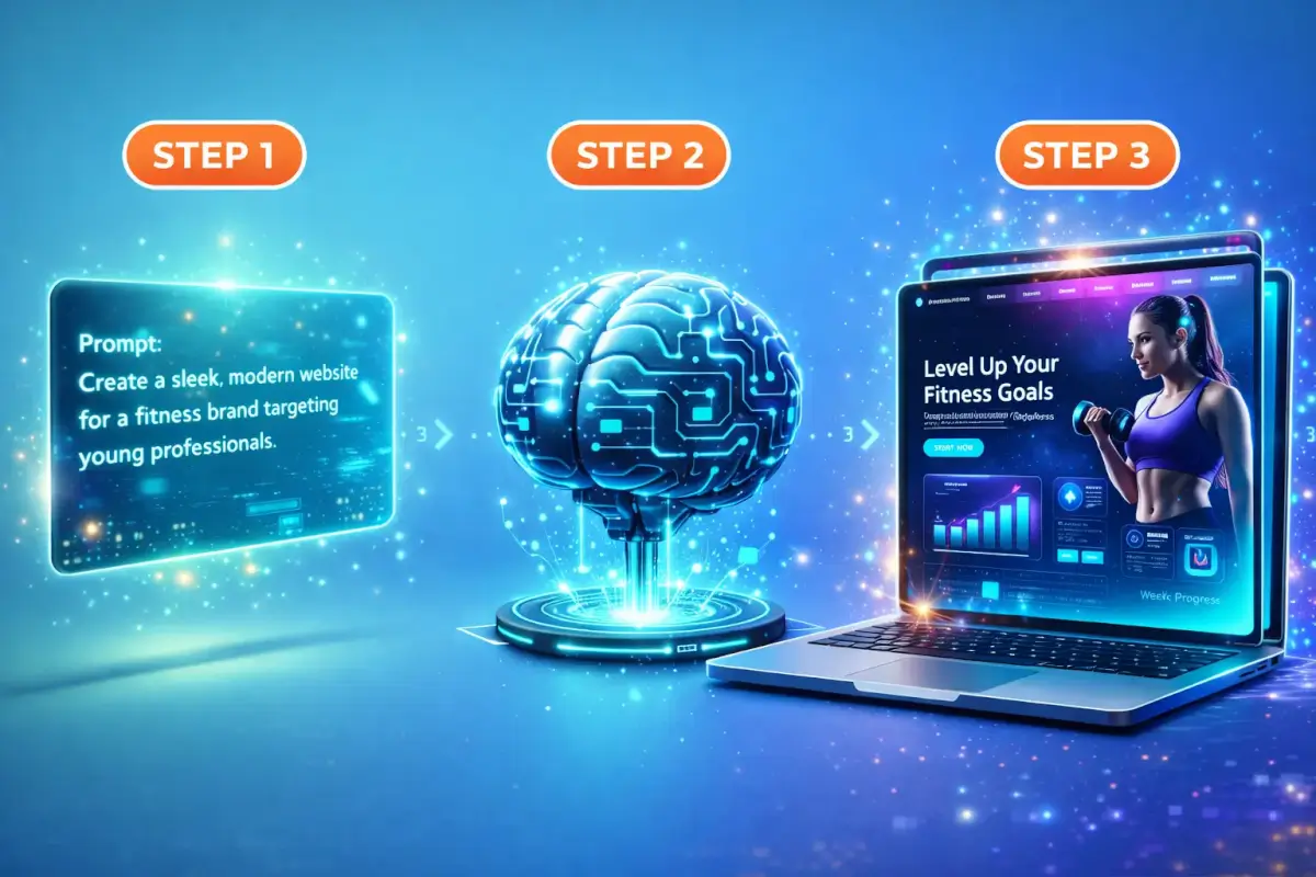 How to use free AI website prompt generator steps