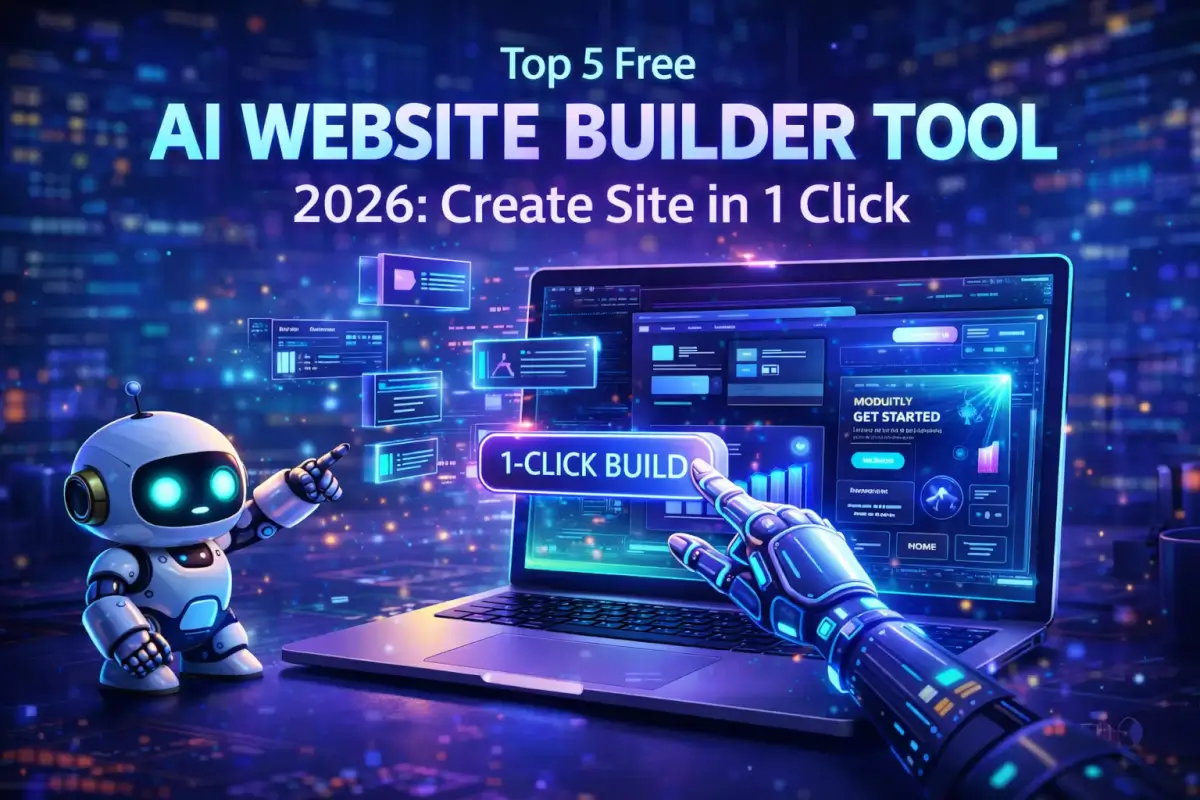 top 5 free ai website builder tool