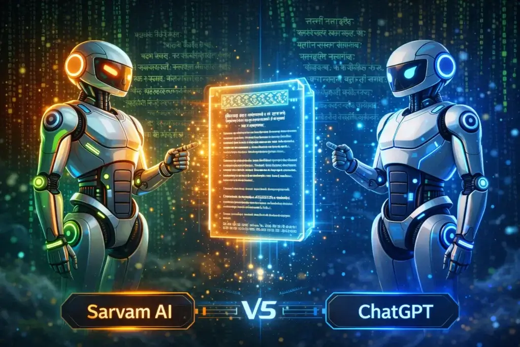Sarvam AI vs ChatGPT: कौन सा AI भारत के लिए Best? (Full Comparison 2026)