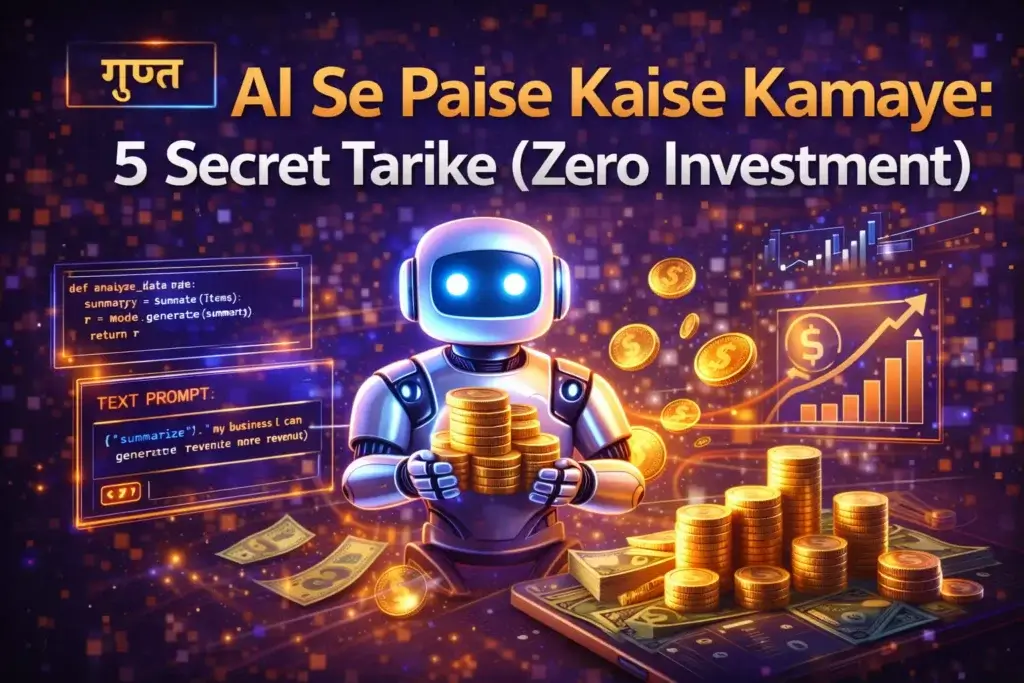 AI Se Paise Kaise Kamaye: 5 Secret Tarike (Zero Investment) 2020
