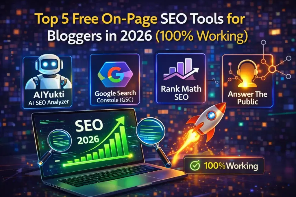 Free On-Page SEO Tools 2026: Top 5 Tools For Bloggers