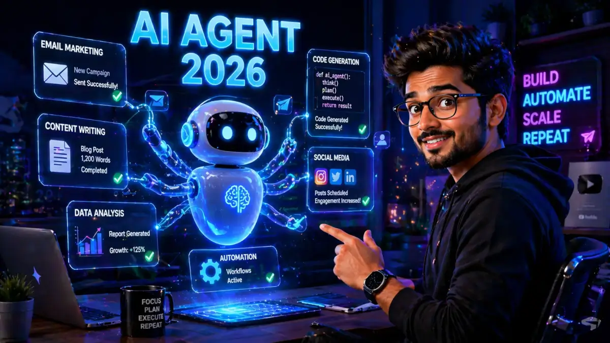 Bina Coding Ke AI Agent Kaise Banaye 2026
